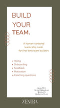 Build your team: A human leadership guide