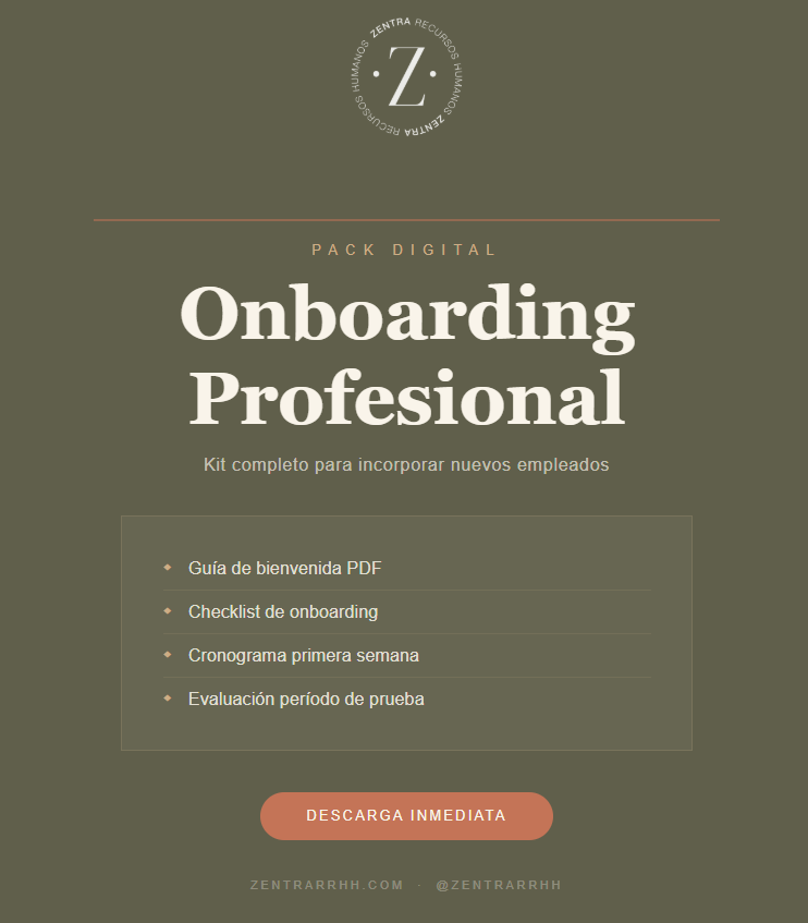 Pack Onboarding Profesional ( Kit completo para incorporar nuevos empleados)